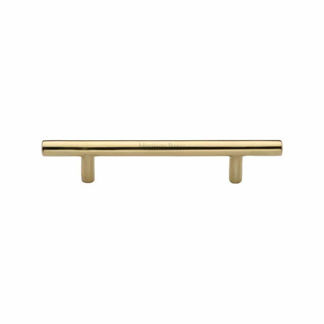 Heritage Brass Cabinet Hardware Polished Brass / Cabinet Pull Handles / 101mm c/c Heritage Brass - Cabinet Pull T-Bar Design 101mm CTC Polished Brass Finish
