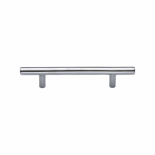 Heritage Brass Cabinet Hardware Polished Chrome / Cabinet Pull Handles / 101mm c/c Heritage Brass - Cabinet Pull T-Bar Design 101mm CTC Polished Chrome Finish