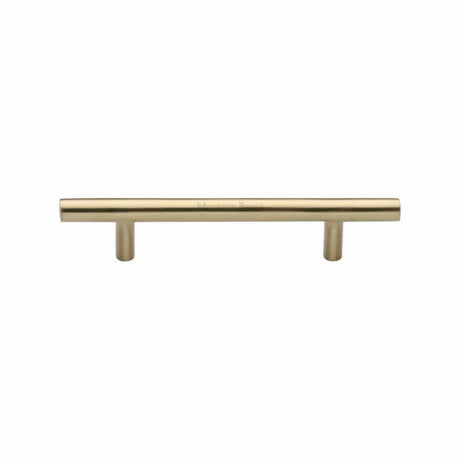 Heritage Brass Cabinet Hardware Satin Brass / Cabinet Pull Handles / 101mm c/c Heritage Brass - Cabinet Pull T-Bar Design 101mm CTC Satin Brass Finish