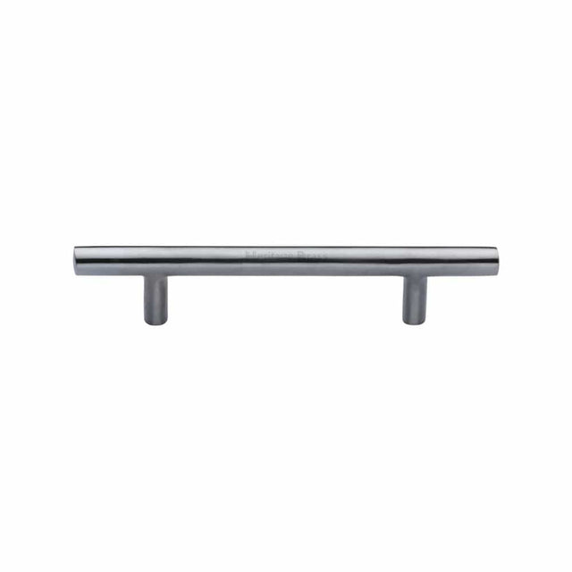 Heritage Brass Cabinet Hardware Satin Chrome / Cabinet Pull Handles / 101mm c/c Heritage Brass - Cabinet Pull T-Bar Design 101mm CTC Satin Chrome Finish