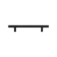 Heritage Brass Cabinet Hardware Matt Black / Cabinet Pull Handles / 128mm c/c Heritage Brass - Cabinet Pull T-Bar Design 128mm CTC Matt Black Finish