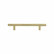 Heritage Brass Cabinet Hardware Polished Brass / Cabinet Pull Handles / 128mm c/c Heritage Brass - Cabinet Pull T-Bar Design 128mm CTC Polished Brass Finish