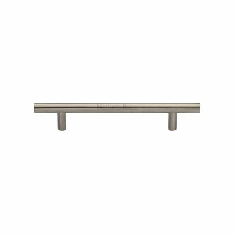 Heritage Brass Cabinet Hardware Satin Nickel / Cabinet Pull Handles / 128mm c/c Heritage Brass - Cabinet Pull T-Bar Design 128mm CTC Satin Nickel Finish