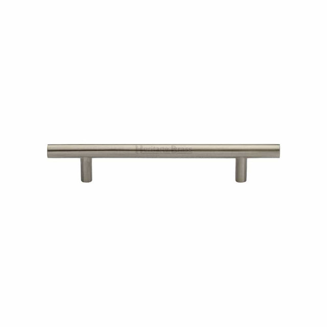 Heritage Brass Cabinet Hardware Satin Nickel / Cabinet Pull Handles / 128mm c/c Heritage Brass - Cabinet Pull T-Bar Design 128mm CTC Satin Nickel Finish