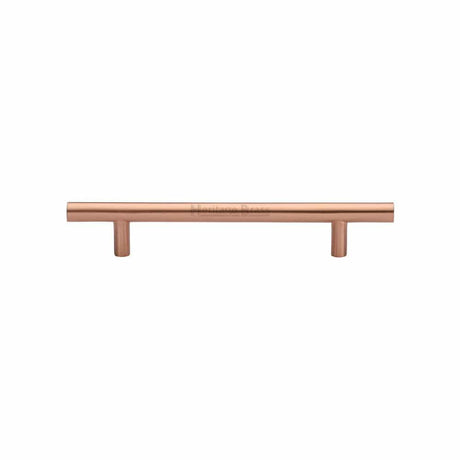 Heritage Brass Cabinet Hardware Satin Rose Gold / Cabinet Pull Handles / 128mm c/c Heritage Brass - Cabinet Pull T-Bar Design 128mm CTC Satin Rose Gold Finish