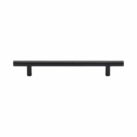 Heritage Brass Cabinet Hardware Matt Black / Cabinet Pull Handles / 160mm c/c Heritage Brass - Cabinet Pull T-Bar Design 160mm CTC Matt Black Finish