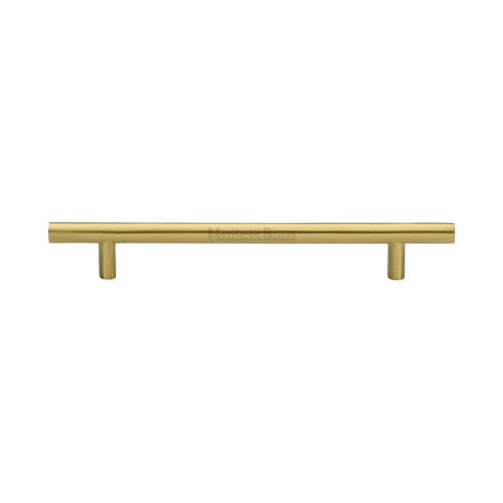 Heritage Brass Cabinet Hardware Satin Brass / Cabinet Pull Handles / 160mm c/c Heritage Brass - Cabinet Pull T-Bar Design 160mm CTC Satin Brass Finish