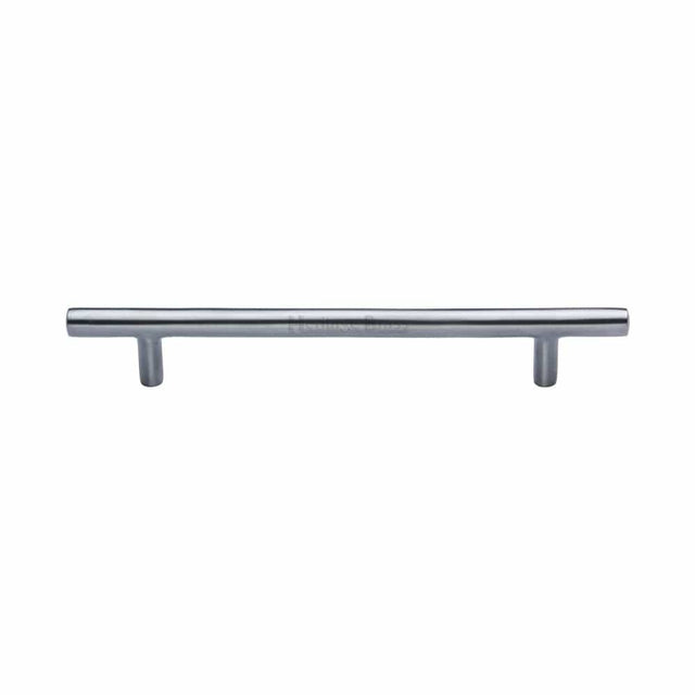 Heritage Brass Cabinet Hardware Satin Chrome / Cabinet Pull Handles / 160mm c/c Heritage Brass - Cabinet Pull T-Bar Design 160mm CTC Satin Chrome Finish