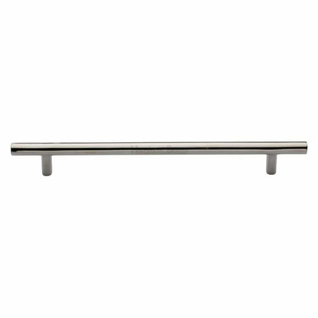 Heritage Brass Cabinet Hardware Polished Nickel / Cabinet Pull Handles / 203mm c/c Heritage Brass - Cabinet Pull T-Bar Design 203mm CTC Polished Nickel Finish