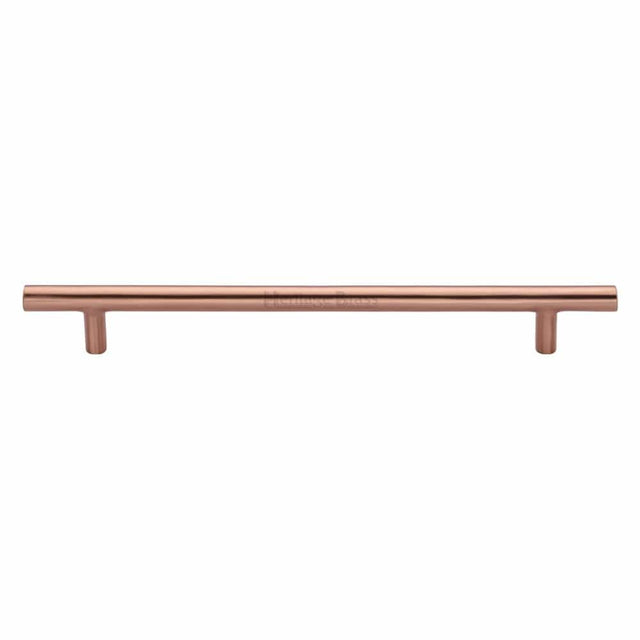 Heritage Brass Cabinet Hardware Satin Rose Gold / Cabinet Pull Handles / 203mm c/c Heritage Brass - Cabinet Pull T-Bar Design 203mm CTC Satin Rose Gold Finish