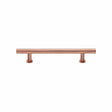 Heritage Brass Cabinet Hardware Satin Rose Gold / Cabinet Pull Handles / 128mm c/c Heritage Brass - Cabinet Pull T-Bar Design with 16mm Rose 128mm CTC Satin Rose Go