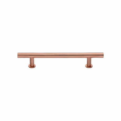 Heritage Brass Cabinet Hardware Satin Rose Gold / Cabinet Pull Handles / 128mm c/c Heritage Brass - Cabinet Pull T-Bar Design with 16mm Rose 128mm CTC Satin Rose Go