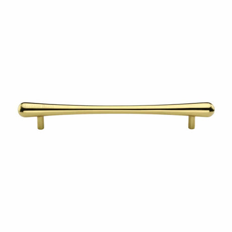 Heritage Brass Cabinet Hardware Polished Brass / Cabinet Pull Handles / 192mm c/c Heritage Brass - Cabinet Pull T-Bar Raindrop Design 192mm CTC Polished Brass Finish