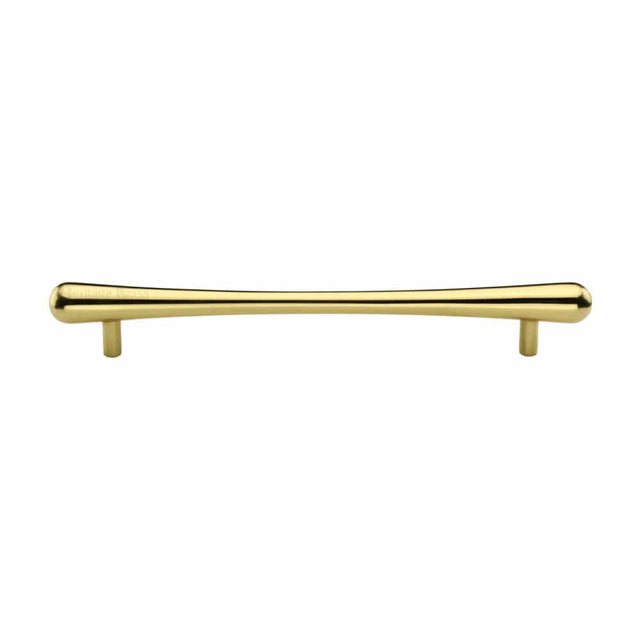 Heritage Brass Cabinet Hardware Polished Brass / Cabinet Pull Handles / 192mm c/c Heritage Brass - Cabinet Pull T-Bar Raindrop Design 192mm CTC Polished Brass Finish