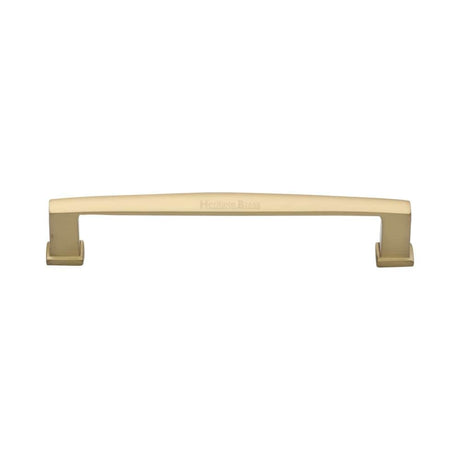 Heritage Brass Cabinet Hardware Satin Brass / Cabinet Pull Handles / 152mm c/c Heritage Brass - Cabinet Pull Vintage Design 152mm CTC Satin Brass Finish