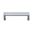 Heritage Brass Cabinet Hardware Polished Chrome / Cabinet Pull Handles / 101mm c/c Heritage Brass - Cabinet Pull Wide Metro Design 101mm CTC Polished Chrome Finish