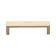 Heritage Brass Cabinet Hardware Satin Brass / Cabinet Pull Handles / 101mm c/c Heritage Brass - Cabinet Pull Wide Metro Design 101mm CTC Satin Brass Finish