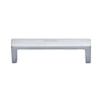 Heritage Brass Cabinet Hardware Satin Chrome / Cabinet Pull Handles / 101mm c/c Heritage Brass - Cabinet Pull Wide Metro Design 101mm CTC Satin Chrome Finish