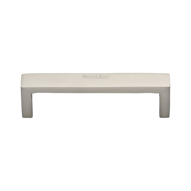 Heritage Brass Cabinet Hardware Satin Nickel / Cabinet Pull Handles / 101mm c/c Heritage Brass - Cabinet Pull Wide Metro Design 101mm CTC Satin Nickel Finish