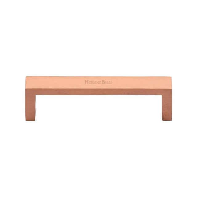 Heritage Brass Cabinet Hardware Satin Rose Gold / Cabinet Pull Handles / 101mm c/c Heritage Brass - Cabinet Pull Wide Metro Design 101mm CTC Satin Rose Gold Finish