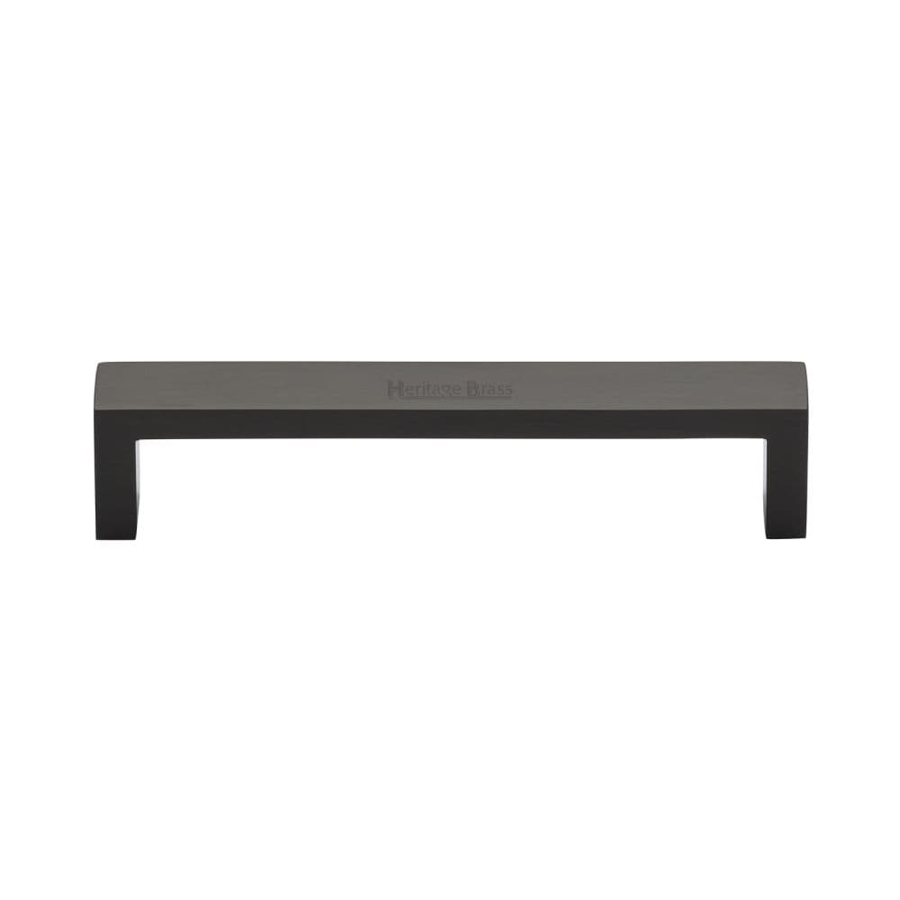Heritage Brass Cabinet Hardware Matt Bronze / Cabinet Pull Handles / 128mm c/c Heritage Brass - Cabinet Pull Wide Metro Design 128mm CTC Matt Bronze Finish