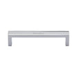 Heritage Brass Cabinet Hardware Polished Chrome / Cabinet Pull Handles / 128mm c/c Heritage Brass - Cabinet Pull Wide Metro Design 128mm CTC Polished Chrome Finish