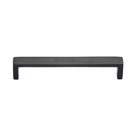 Heritage Brass Cabinet Hardware Matt Black / Cabinet Pull Handles / 160mm c/c Heritage Brass - Cabinet Pull Wide Metro Design 160mm CTC Matt Black Finish