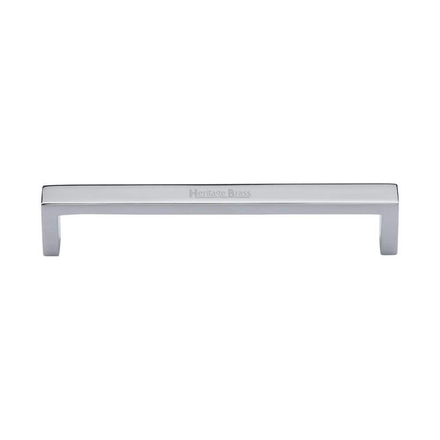 Heritage Brass Cabinet Hardware Polished Chrome / Cabinet Pull Handles / 160mm c/c Heritage Brass - Cabinet Pull Wide Metro Design 160mm CTC Polished Chrome Finish
