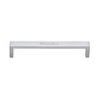 Heritage Brass Cabinet Hardware Satin Chrome / Cabinet Pull Handles / 160mm c/c Heritage Brass - Cabinet Pull Wide Metro Design 160mm CTC Satin Chrome Finish