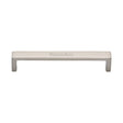 Heritage Brass Cabinet Hardware Satin Nickel / Cabinet Pull Handles / 160mm c/c Heritage Brass - Cabinet Pull Wide Metro Design 160mm CTC Satin Nickel Finish