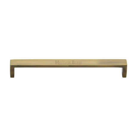 Heritage Brass Cabinet Hardware Antique Brass / Cabinet Pull Handles / 192mm c/c Heritage Brass - Cabinet Pull Wide Metro Design 192mm CTC Antique Brass Finish