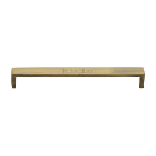 Heritage Brass Cabinet Hardware Antique Brass / Cabinet Pull Handles / 192mm c/c Heritage Brass - Cabinet Pull Wide Metro Design 192mm CTC Antique Brass Finish