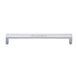 Heritage Brass Cabinet Hardware Satin Chrome / Cabinet Pull Handles / 192mm c/c Heritage Brass - Cabinet Pull Wide Metro Design 192mm CTC Satin Chrome Finish