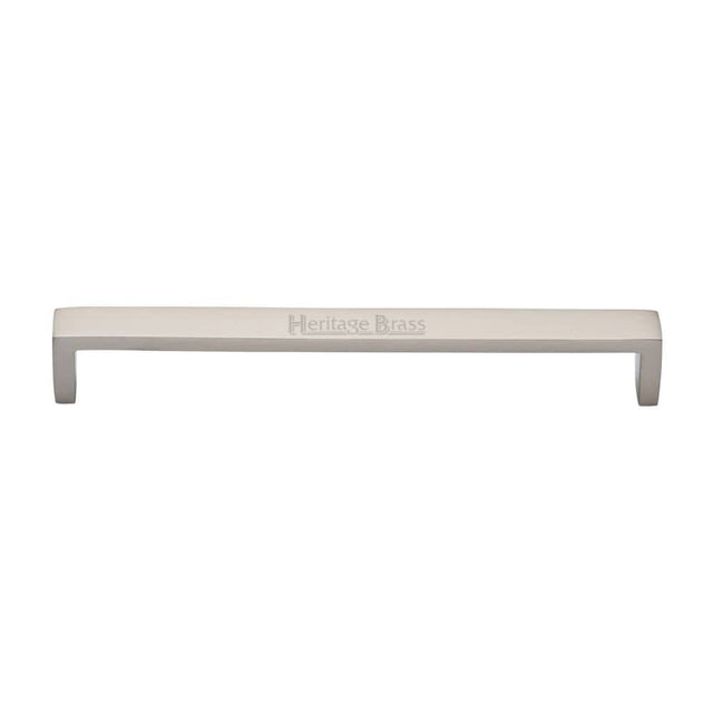 Heritage Brass Cabinet Hardware Satin Nickel / Cabinet Pull Handles / 192mm c/c Heritage Brass - Cabinet Pull Wide Metro Design 192mm CTC Satin Nickel Finish