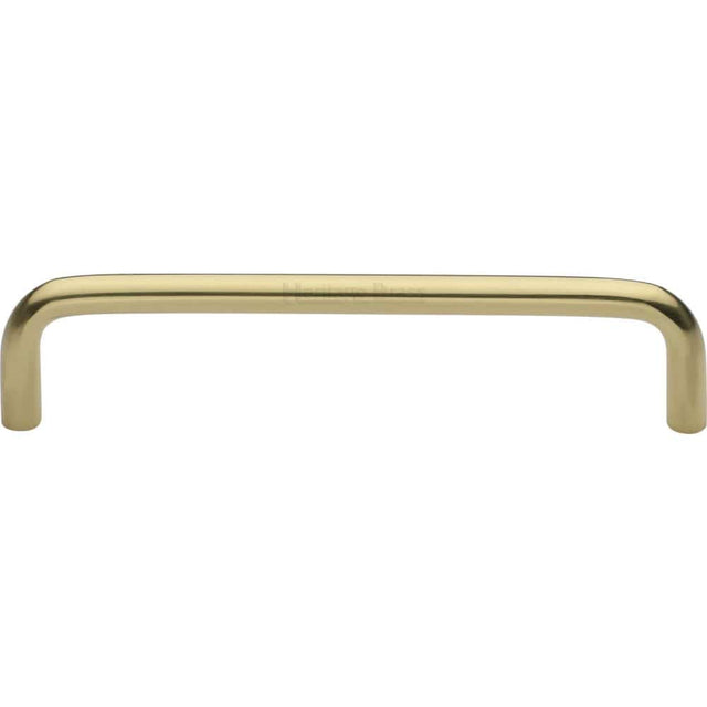 Heritage Brass Cabinet Hardware Polished Brass / Cabinet Pull Handles / 128mm c/c Heritage Brass - Cabinet Pull Wire Design 128mm CTC Polished Brass Finish