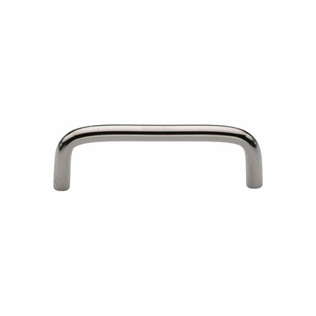 Heritage Brass Cabinet Hardware Polished Nickel / Cabinet Pull Handles / 96mm c/c Heritage Brass - Cabinet Pull Wire Design 96mm CTC Polished Nickel Finish