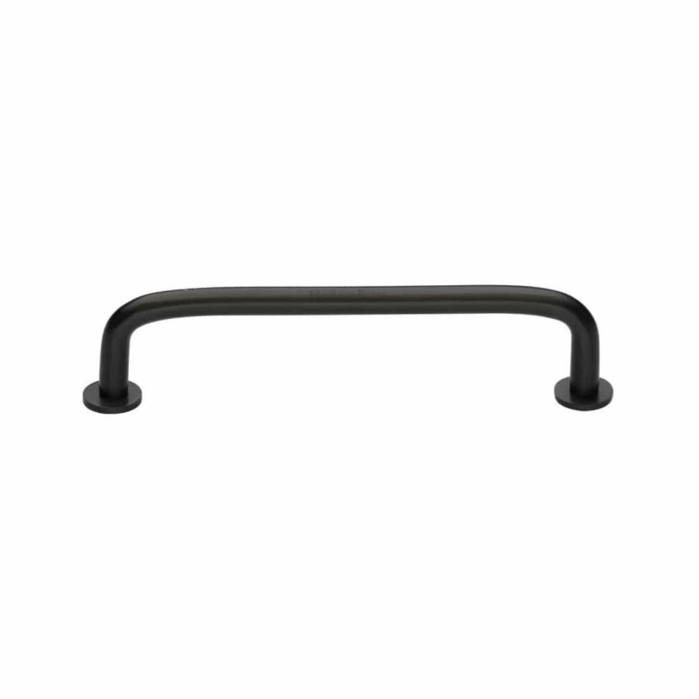 Heritage Brass Cabinet Hardware Matt Bronze / Cabinet Pull Handles / 128mm c/c Heritage Brass - Cabinet Pull Wire Design with 16mm Rose 128mm CTC Matt Bronze F