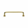 Heritage Brass Cabinet Hardware Polished Brass / Cabinet Pull Handles / 128mm c/c Heritage Brass - Cabinet Pull Wire Design with 16mm Rose 128mm CTC Polished Brass Fi