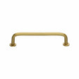 Heritage Brass Cabinet Hardware Satin Brass / Cabinet Pull Handles / 128mm c/c Heritage Brass - Cabinet Pull Wire Design with 16mm Rose 128mm CTC Satin Brass Fi