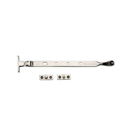 Heritage Brass Window Furniture Polished Nickel / 10"/250mm Heritage Brass - Casement Window Stay Ball Design 10" Polished Nickel Finish