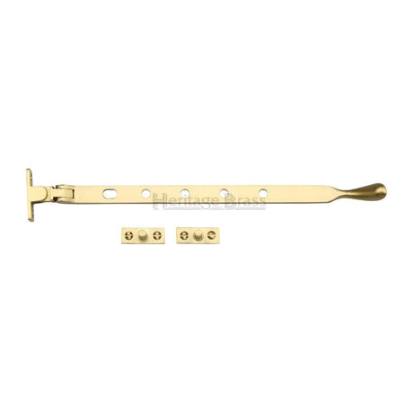 Heritage Brass Window Furniture Satin Brass / 12"/300mm Heritage Brass - Casement Window Stay Ball Design 12" Satin Brass Finish