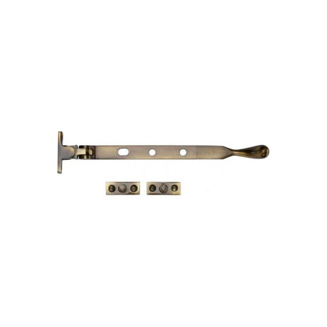Heritage Brass Window Furniture Antique Brass / 8"/200mm Heritage Brass - Casement Window Stay Ball Design 8" Antique Brass Finish
