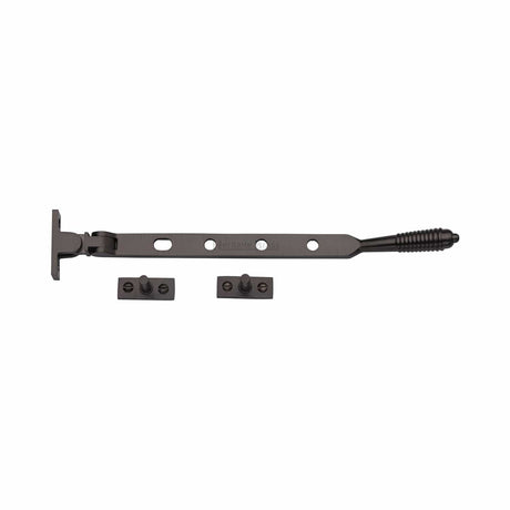 Heritage Brass Window Furniture Matt Bronze / 10"/250mm Heritage Brass - Casement Window Stay Reeded Design 10" Matt Bronze finish