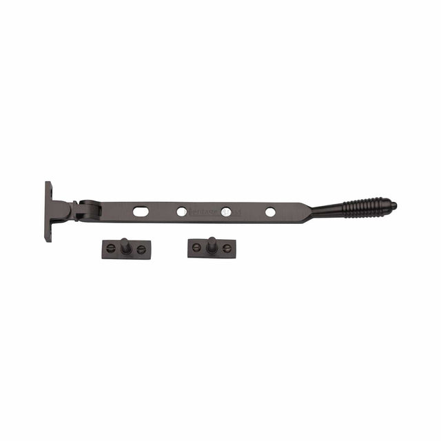 Heritage Brass Window Furniture Matt Bronze / 10"/250mm Heritage Brass - Casement Window Stay Reeded Design 10" Matt Bronze finish