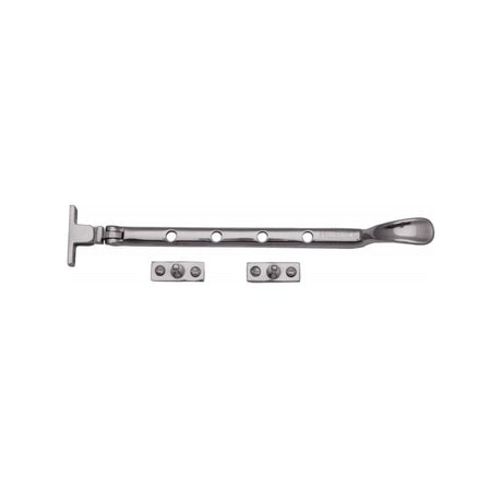 Heritage Brass Window Furniture Polished Chrome / 10"/250mm Heritage Brass - Casement Window Stay Spoon Pattern 10" Polished Chrome Finish