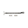 Heritage Brass Window Furniture Polished Nickel / 10"/250mm Heritage Brass - Casement Window Stay Spoon Pattern 10" Polished Nickel Finish