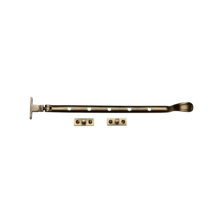 Heritage Brass Window Furniture Antique Brass / 12"/300mm Heritage Brass - Casement Window Stay Spoon Pattern 12" Antique Brass Finish