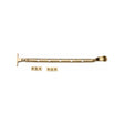 Heritage Brass Window Furniture Satin Brass / 12"/300mm Heritage Brass - Casement Window Stay Spoon Pattern 12" Satin Brass Finish