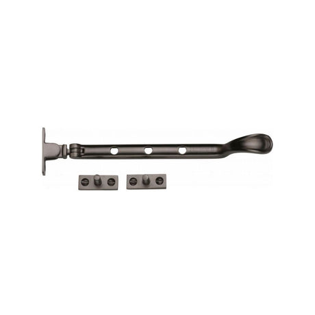 Heritage Brass Window Furniture Matt Bronze / 8"/200mm Heritage Brass - Casement Window Stay Spoon Pattern 8" Matt Bronze Finish