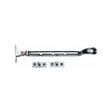 Heritage Brass Window Furniture Polished Chrome / 8"/200mm Heritage Brass - Casement Window Stay Spoon Pattern 8" Polished Chrome Finish